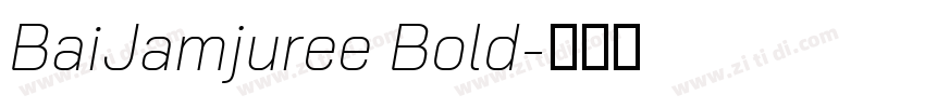 BaiJamjuree Bold字体转换